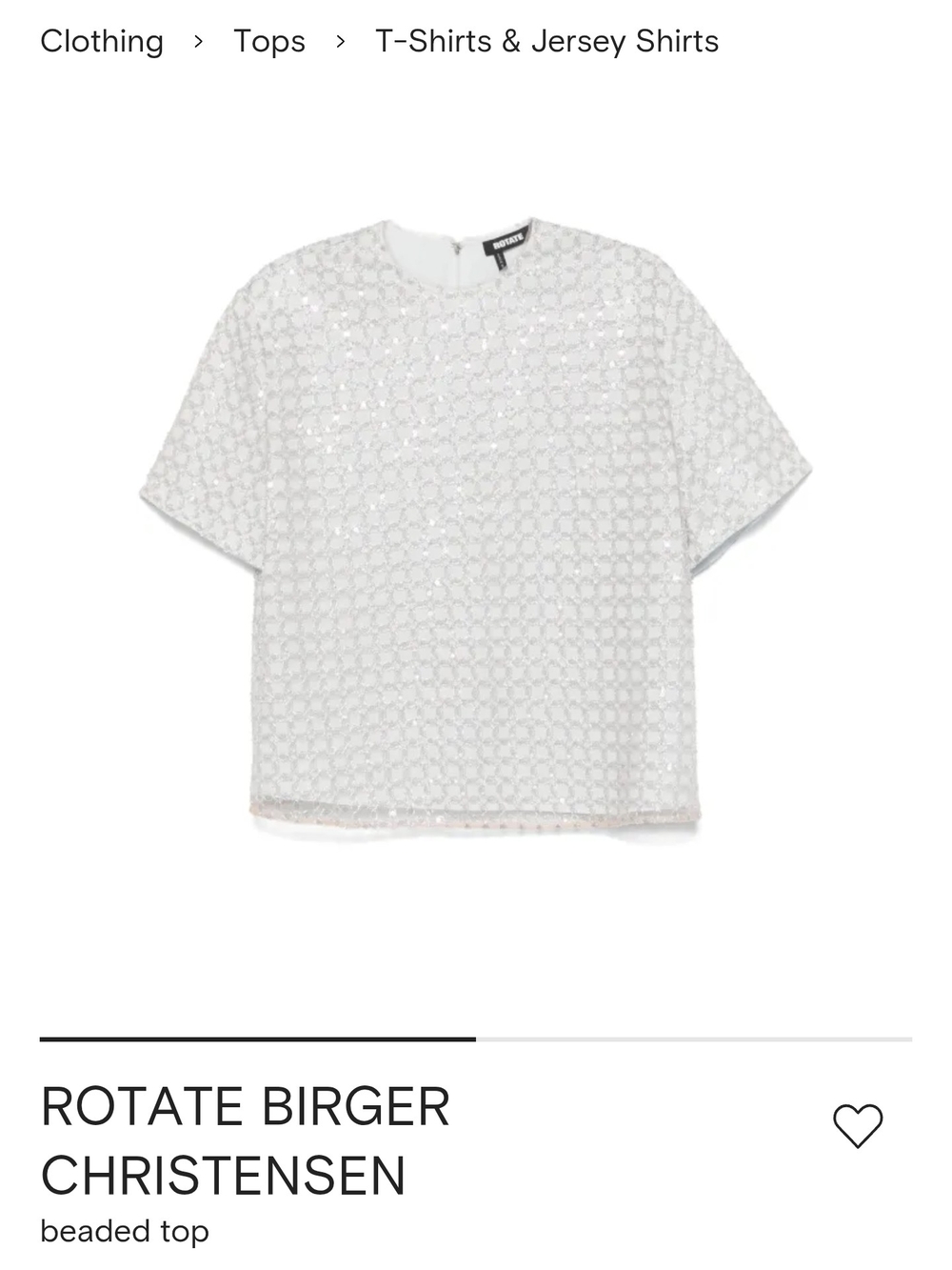 New - ROTATE Oversized Beaded Top - Picture 7 of 7
